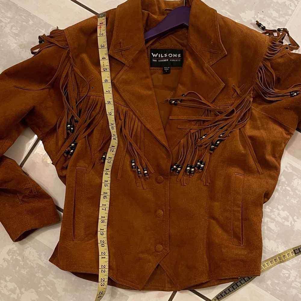 Western Wilson Vintage Fringe Leather Jacket - Picture 9 of 9